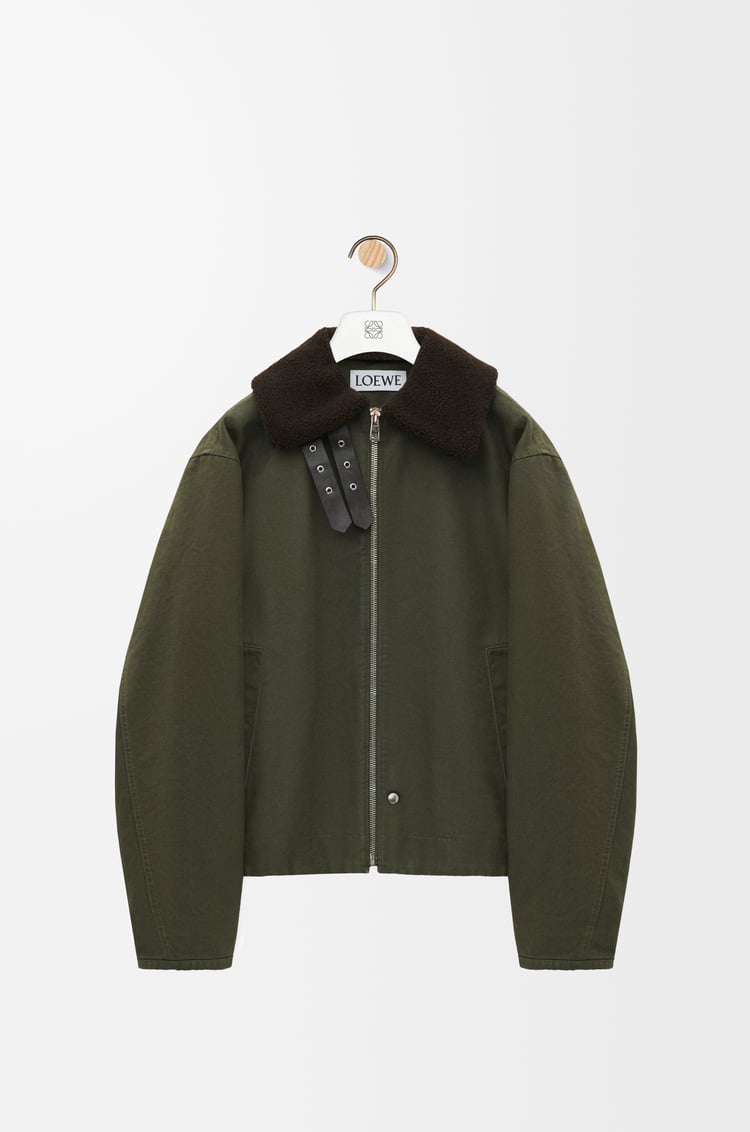 LOEWE Jacket in cotton Khaki Green