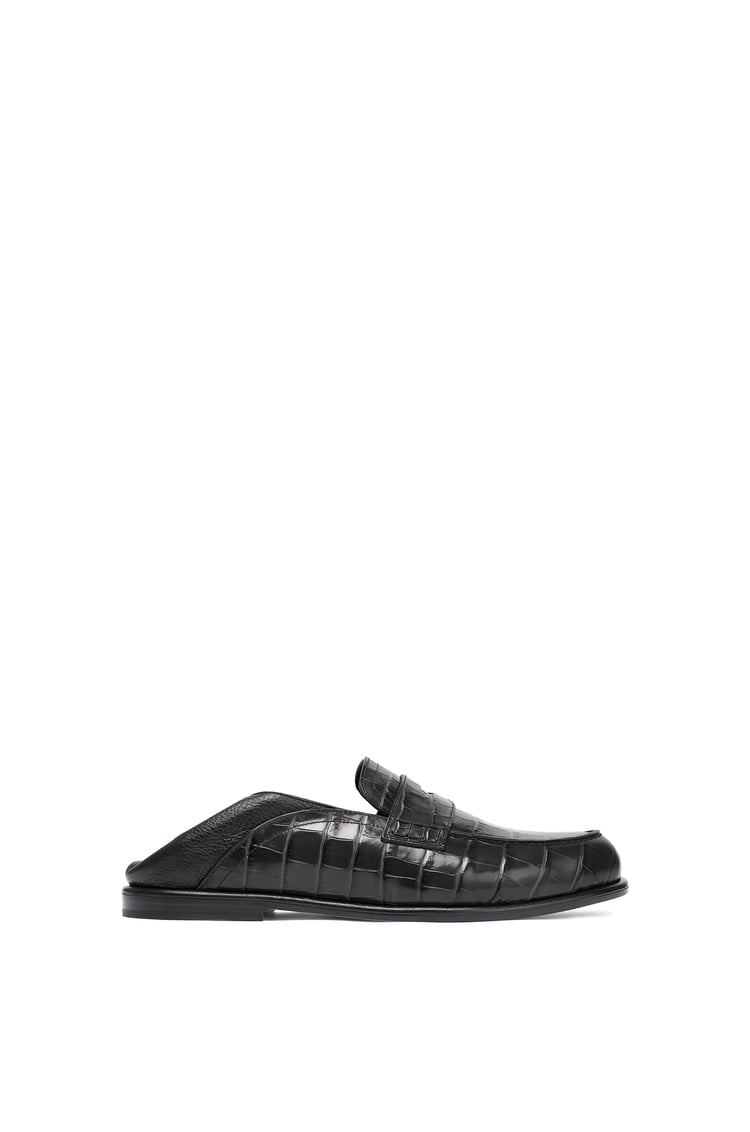 LOEWE Slip on loafer in calfskin Black/Black