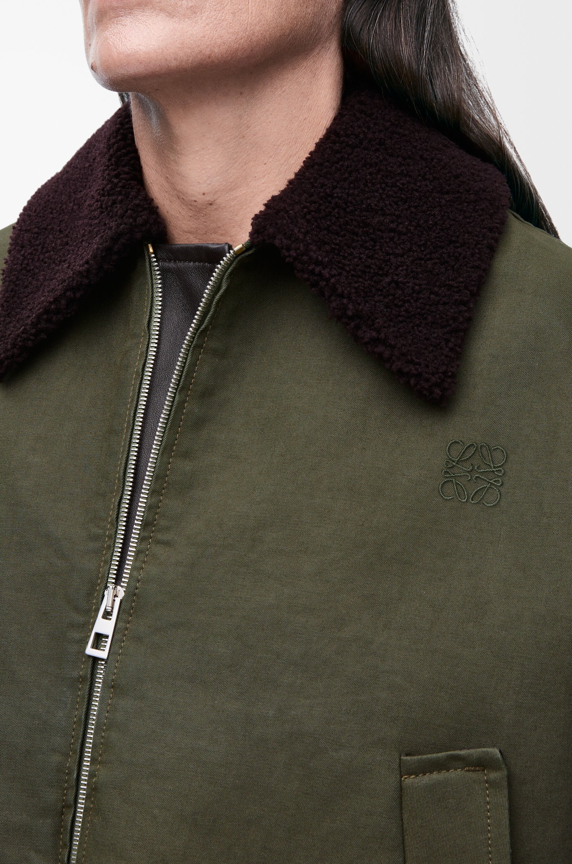 Jacket in cotton Green - LOEWE