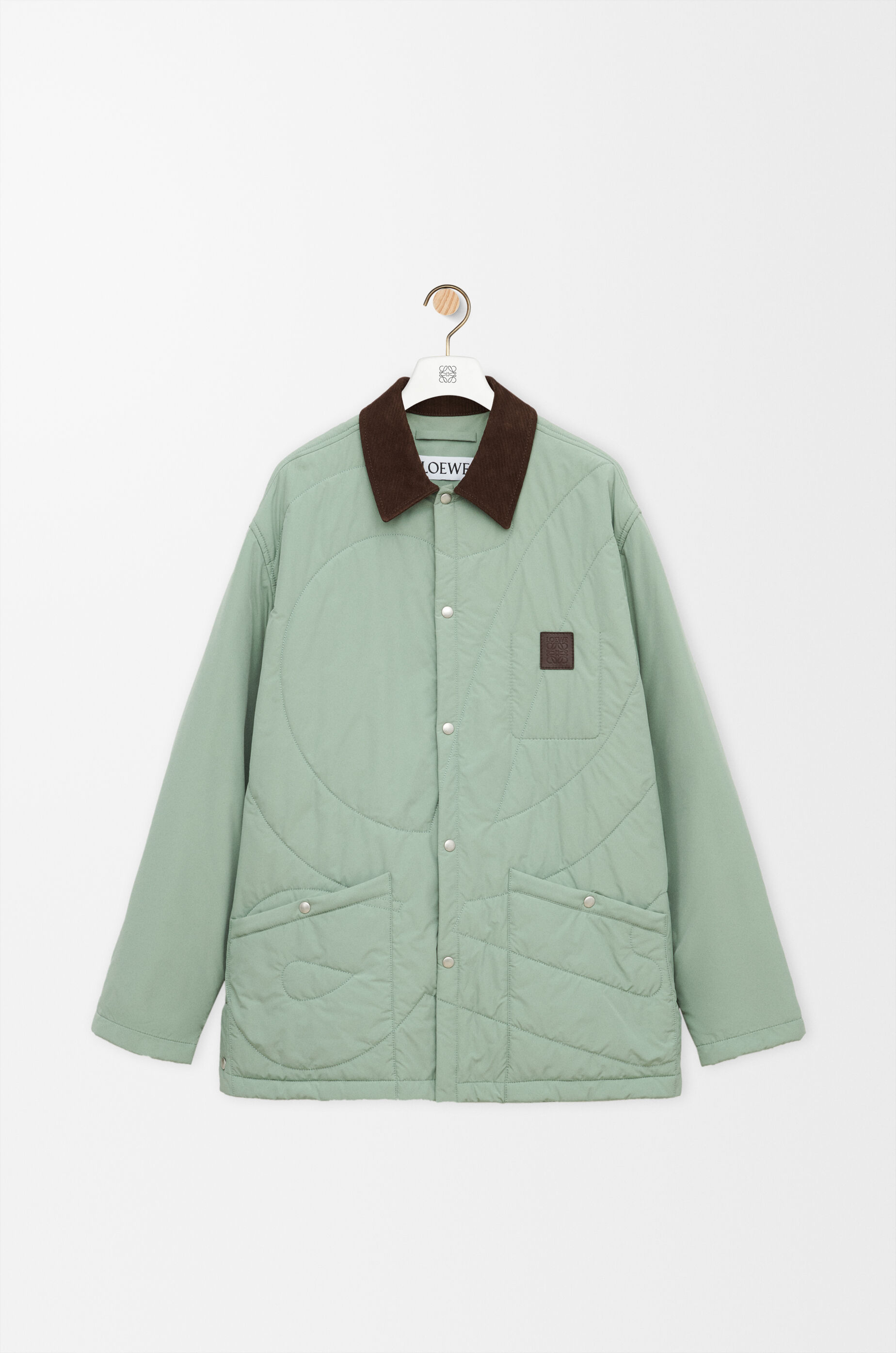 パデッド オーバーシャツ（テクニカルシェル） ブルー - LOEWE Japan