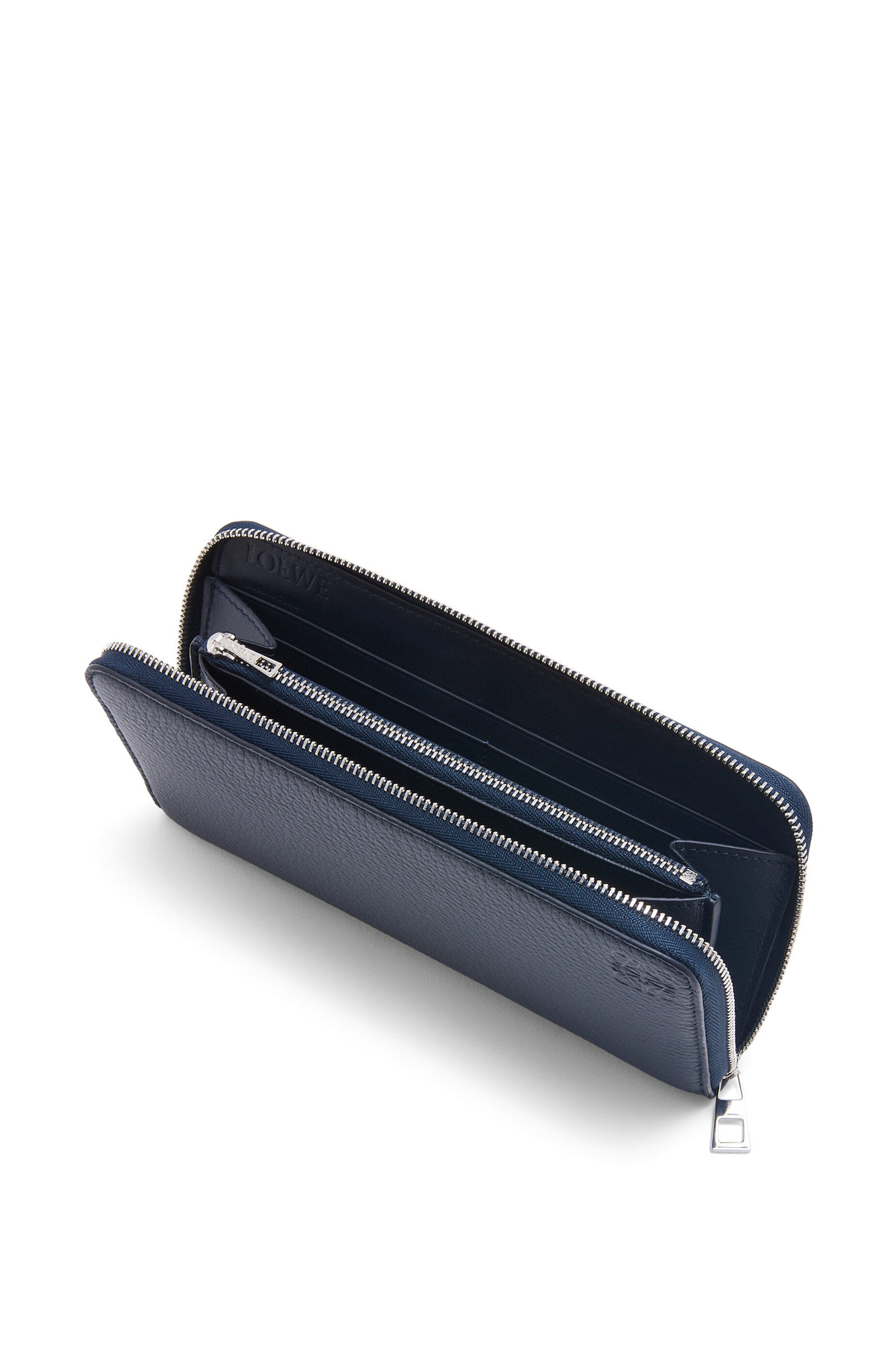 Zip around wallet in soft grained calfskin Deep Navy - LOEWE 