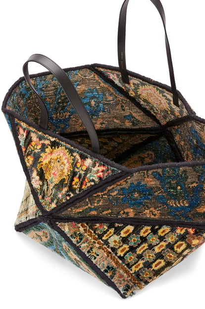 LOEWE XXL Carpet Puzzle Fold Tote in silk and wool Multicolor plp_rd