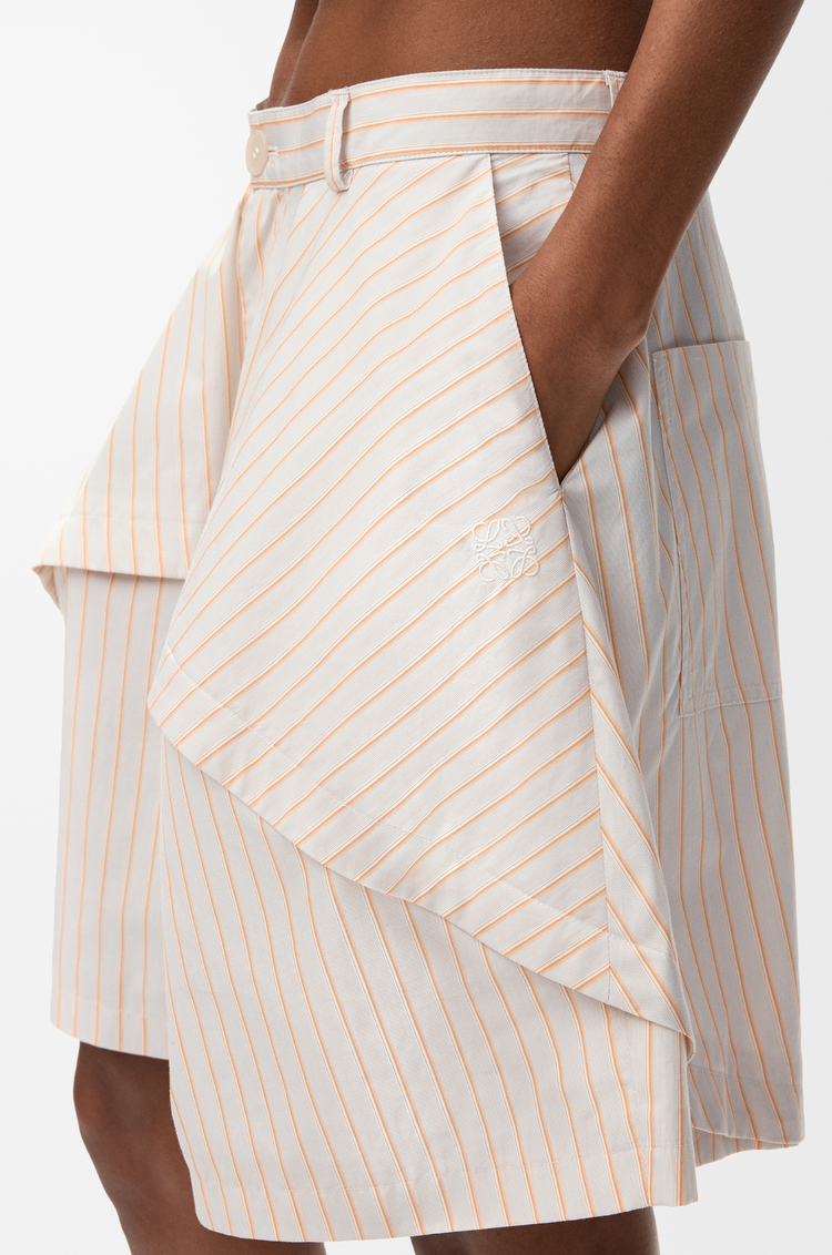 LOEWE Short in cotone Beige/Arancione