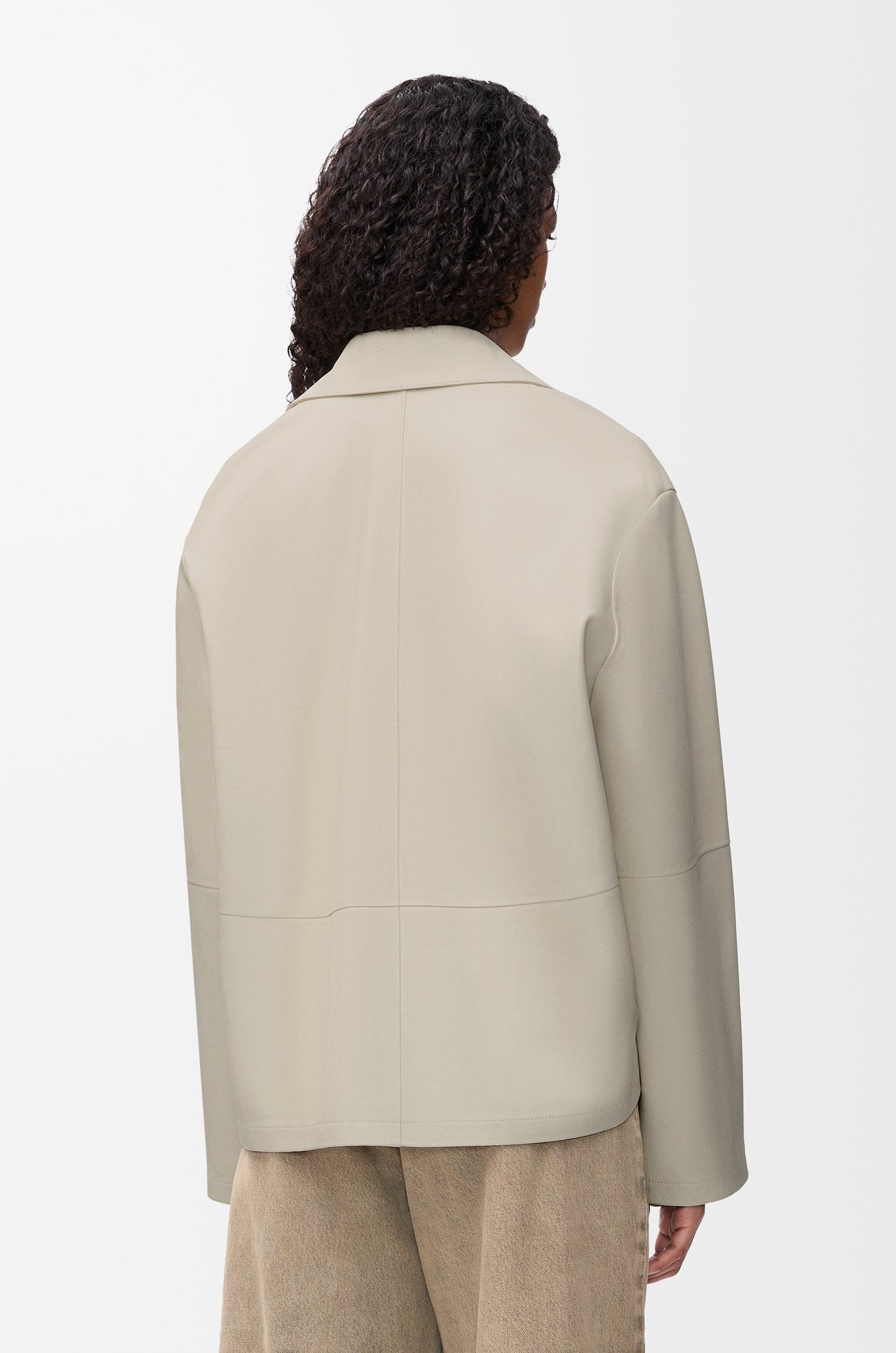 LOEWE Pyjama blouse in nappa lambskin Light Beige plp_rd