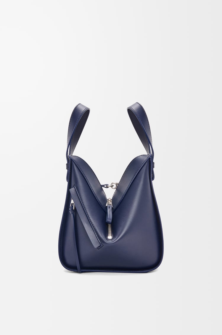 LOEWE Compact Hammock bag in satin calfskin Abyss Blue