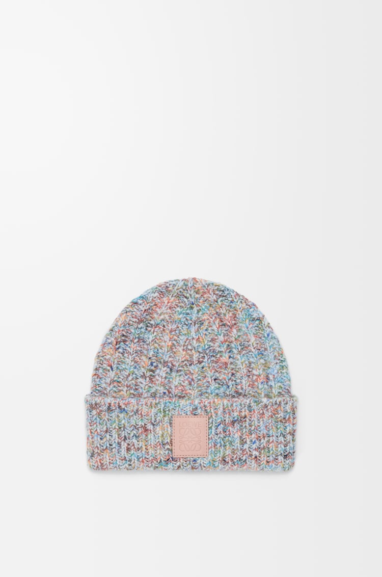LOEWE Beanie in wool and cashmere blend Multicolor