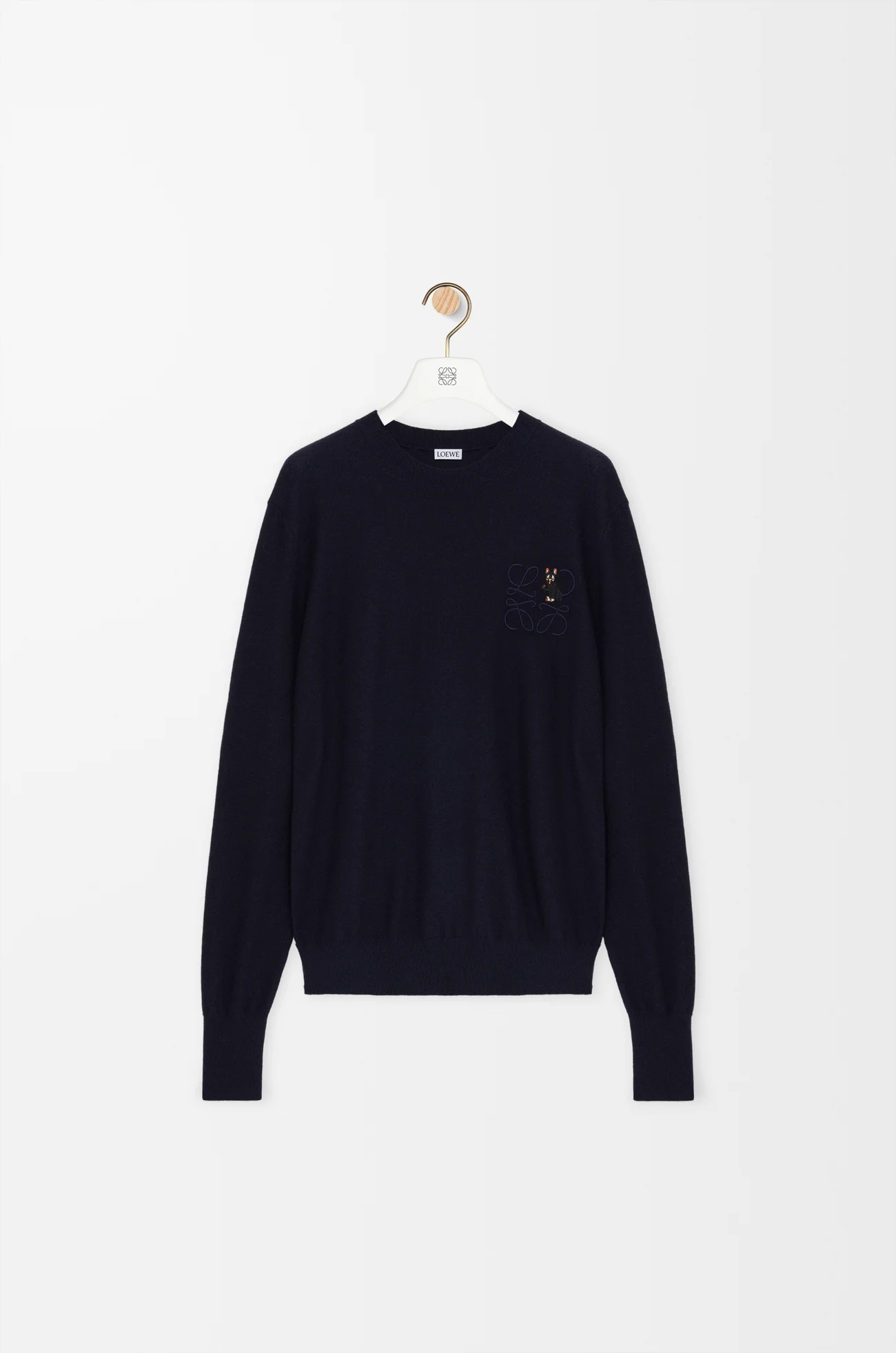 LOEWE Jersey en lana Azul Marino Oscuro