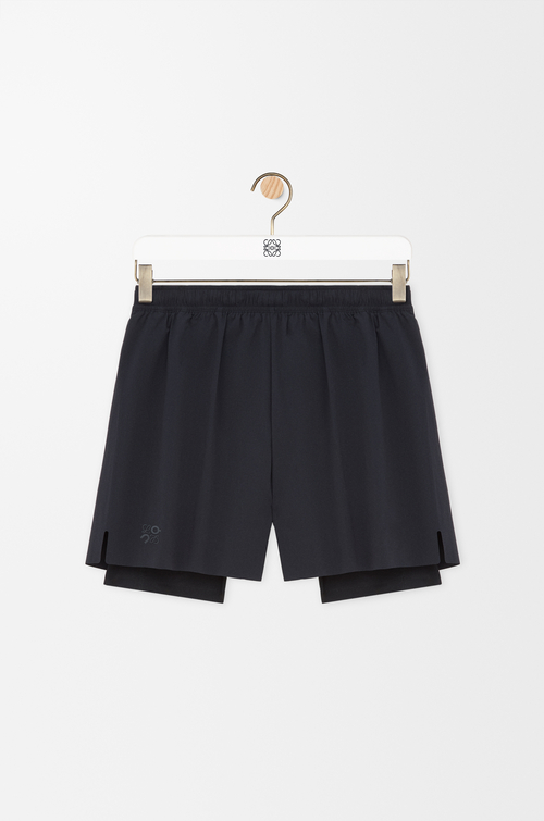LOEWE Shorts in technical shell Black