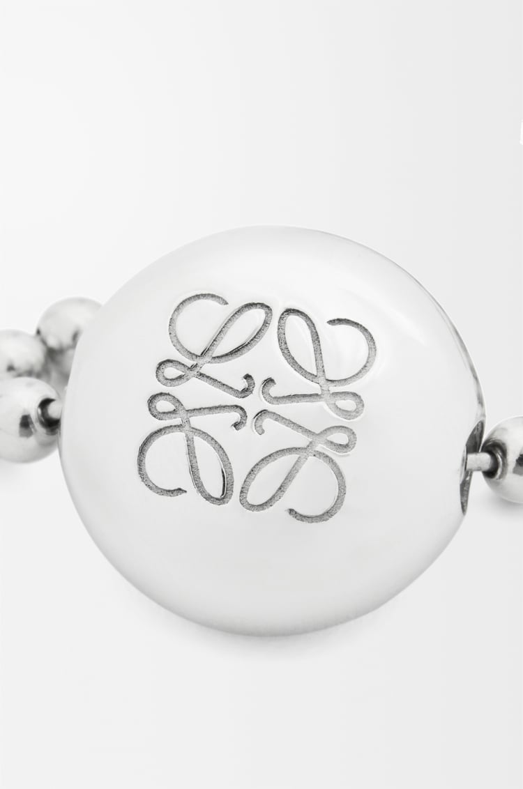 LOEWE Collar Anagram Pebble en plata de ley y cristales Plateado/Multicolor