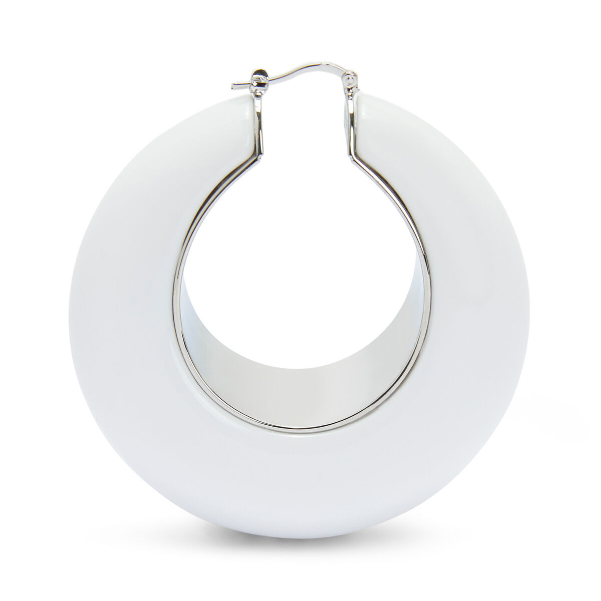LOOP EARRINGS White - LOEWE