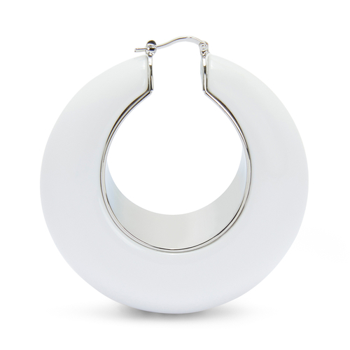 LOEWE LOOP EARRINGS White