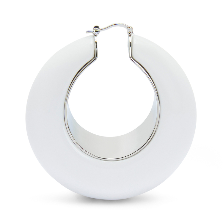 LOEWE LOOP EARRINGS White