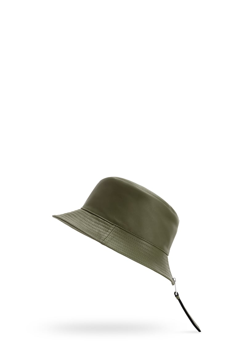 LOEWE Sombrero de pescador en piel napa Verde Caqui