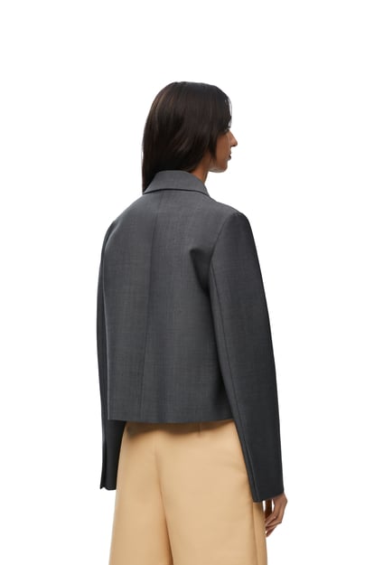 LOEWE Jacket in mohair and wool Charcoal Melange plp_rd
