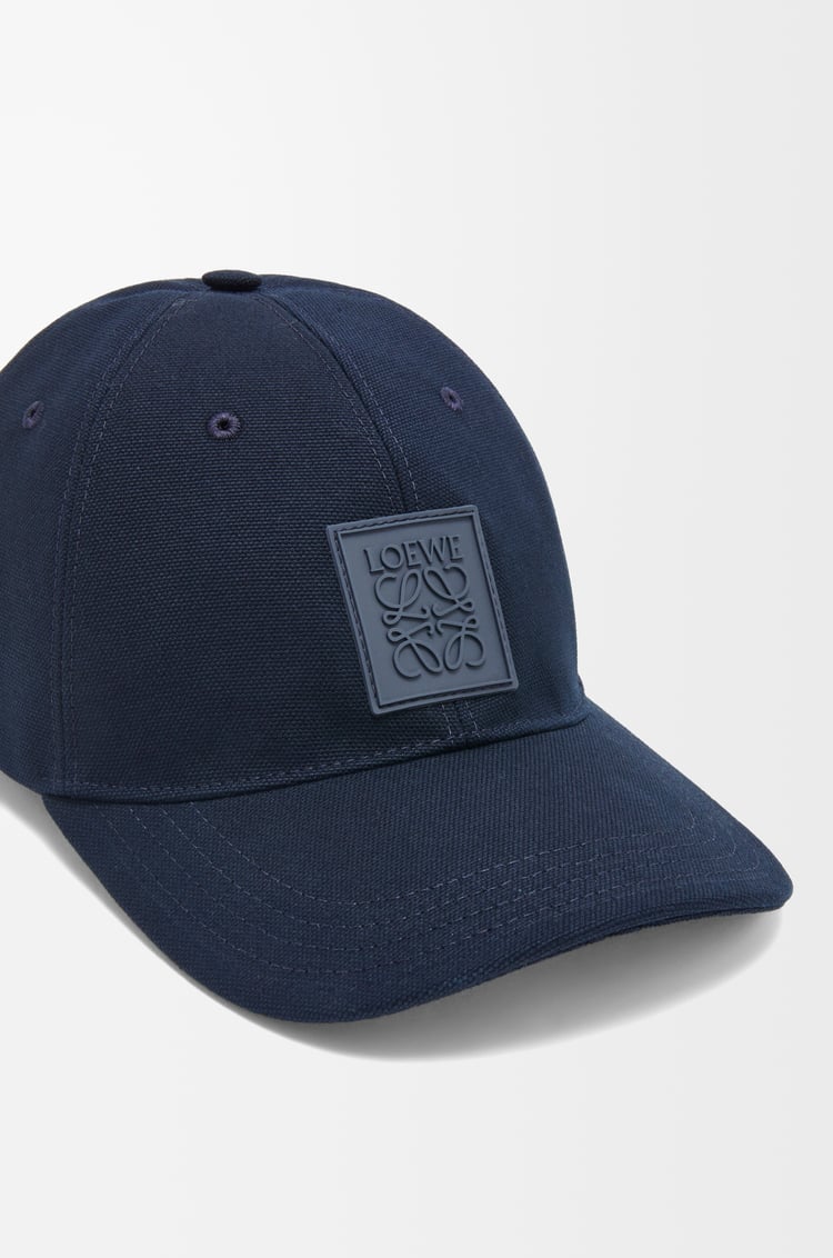LOEWE Patch cap in canvas Deep Navy