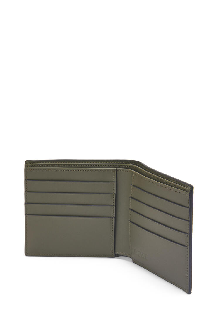LOEWE Bifold wallet in soft grained calfskin Khaki Green