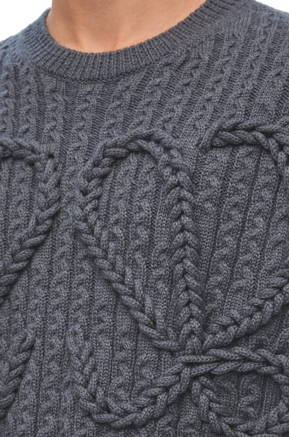 LOEWE Sweater in wool Dark Grey Melange plp_rd