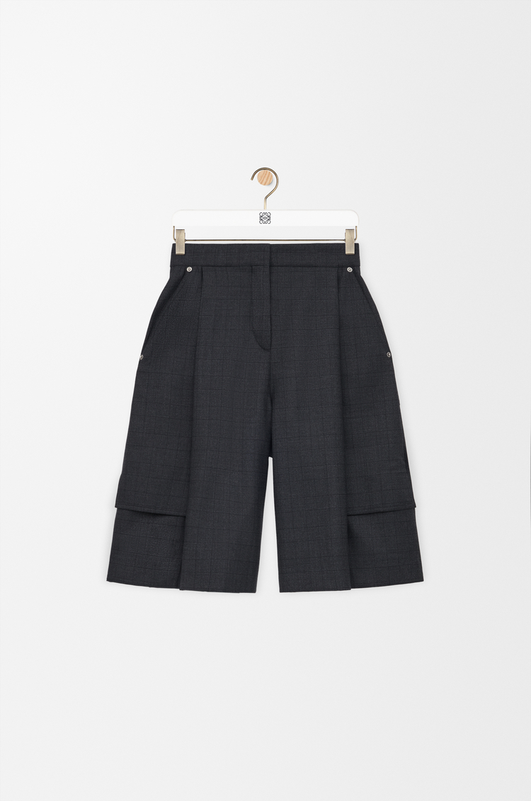 LOEWE 카고 쇼츠 - 울 다크 그레이