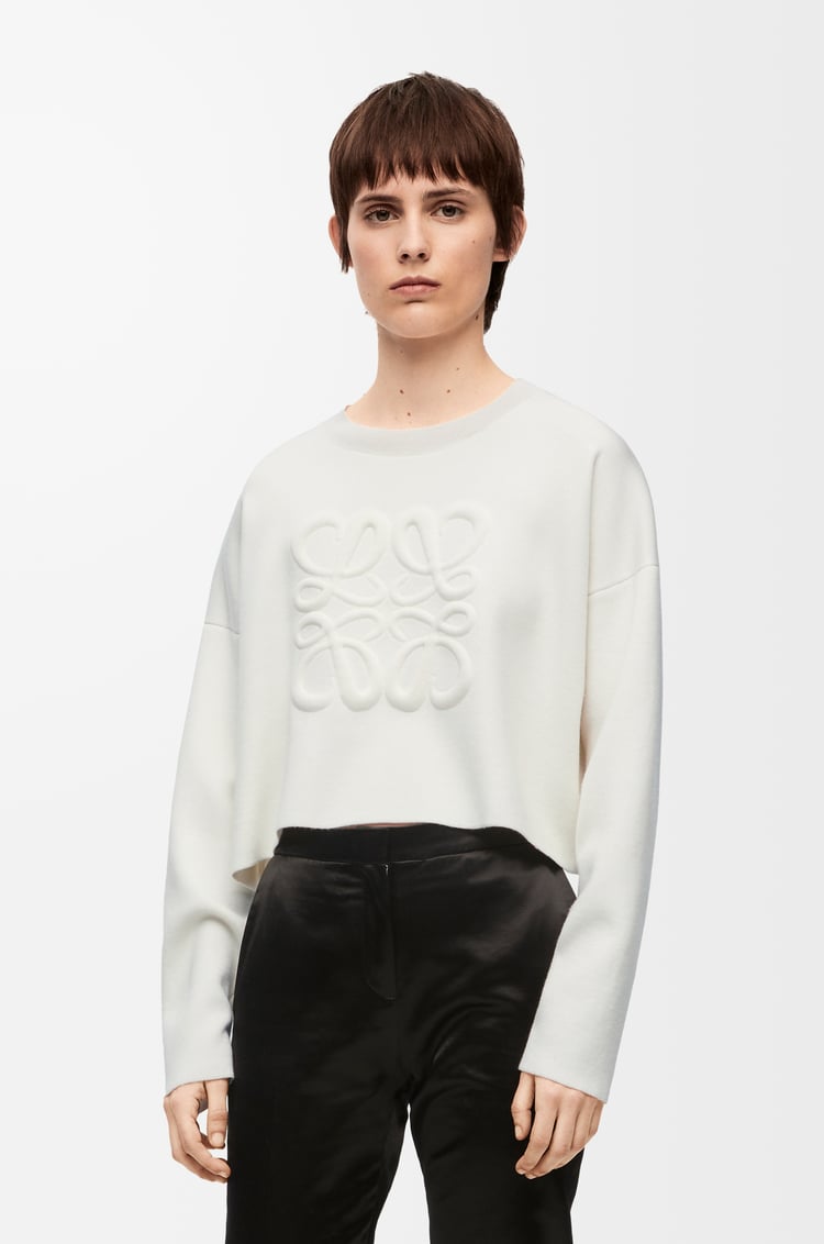 LOEWE Jersey Anagram en lana Blanco