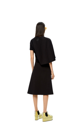 LOEWE Asymmetric dress in cotton blend Black plp_rd