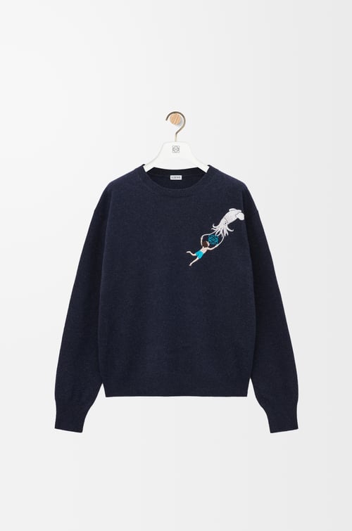 LOEWE Jersey en lana Azul Índigo