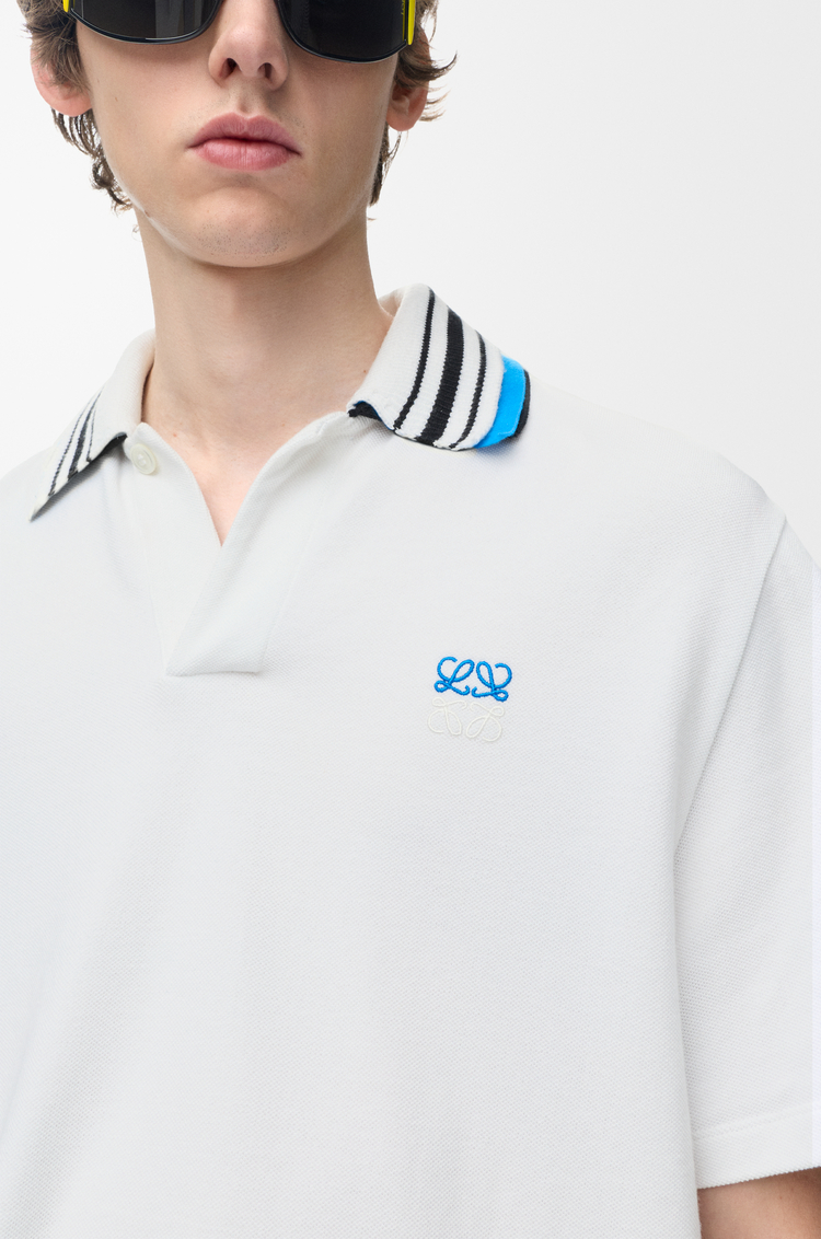 LOEWE Polo in cotton White