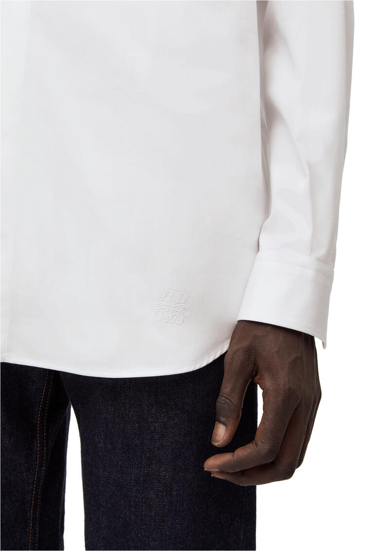 LOEWE Camisa asimétrica en algodón Blanco