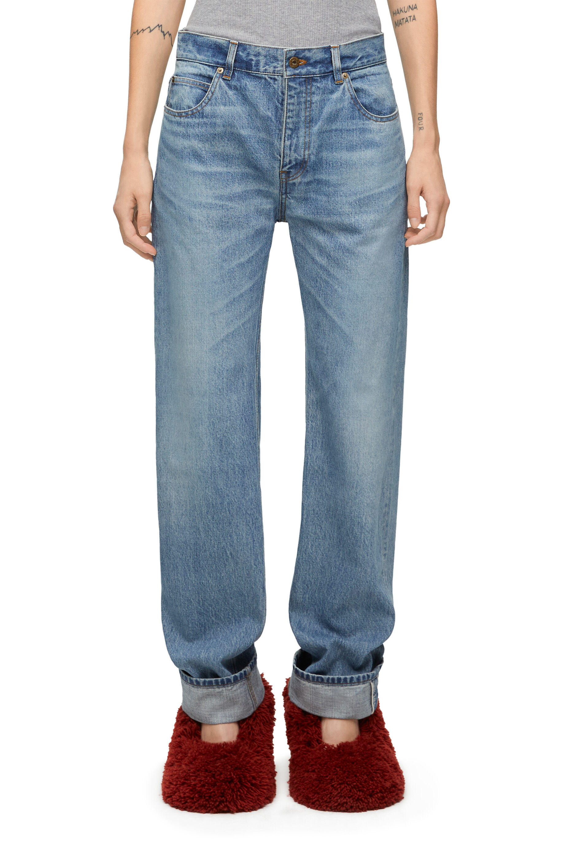 LOEWE ライトブルー ワイドレッグデニム 【公式通販】