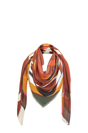LOEWE Scarf in modal and cashmere 太妃糖色 plp_rd