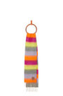 LOEWE Striped scarf in mohair Orange/Pink/Yellow
