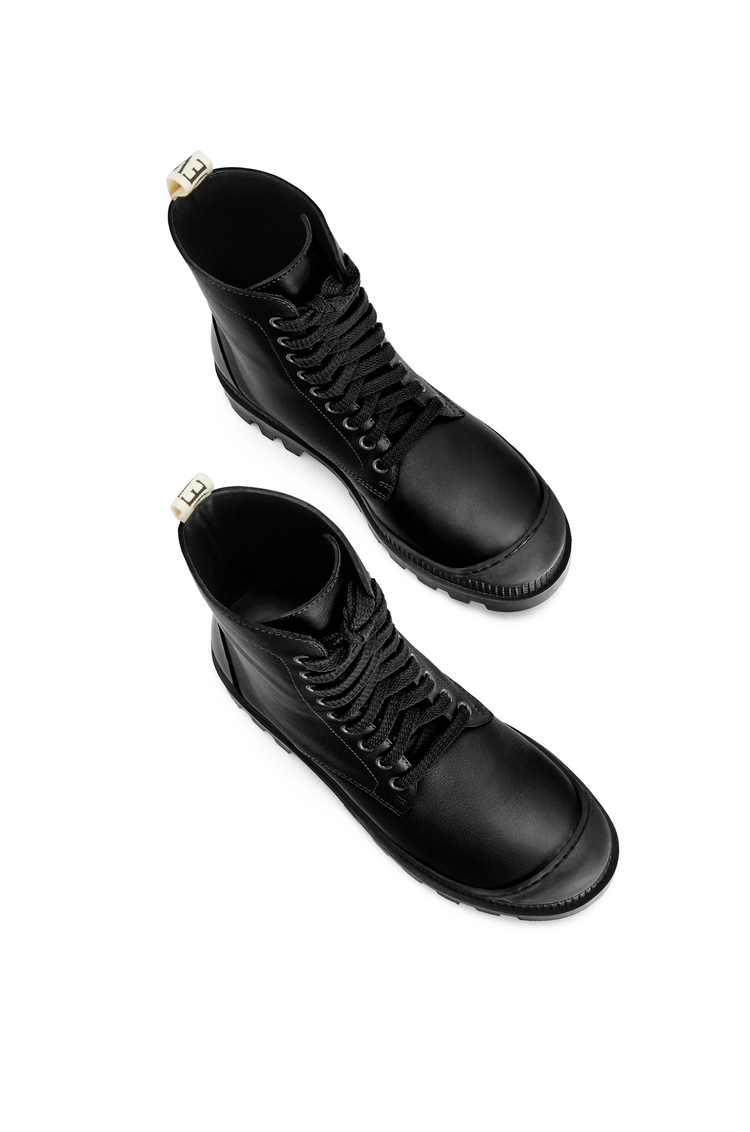 LOEWE Combat boot in calfskin Black