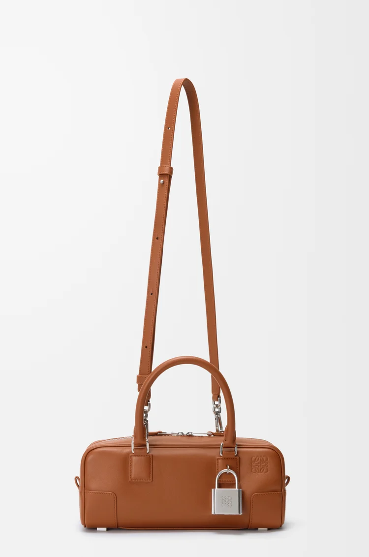 LOEWE 亮面牛皮革 Amazona 23 Cropped 手袋 松鼠棕