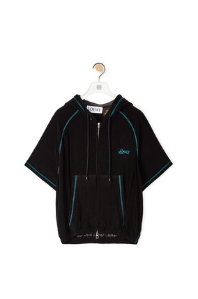 LOEWE Zip up hoodie in cotton Black plp_rd