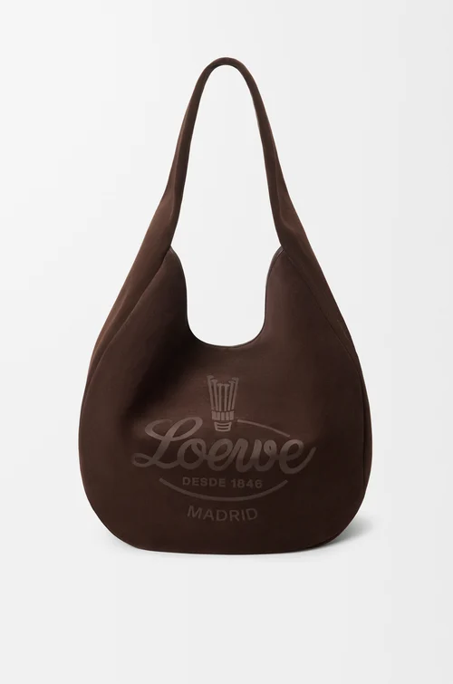 LOEWE ルーミー ホーボー（スエードカーフ） ダークブラウン