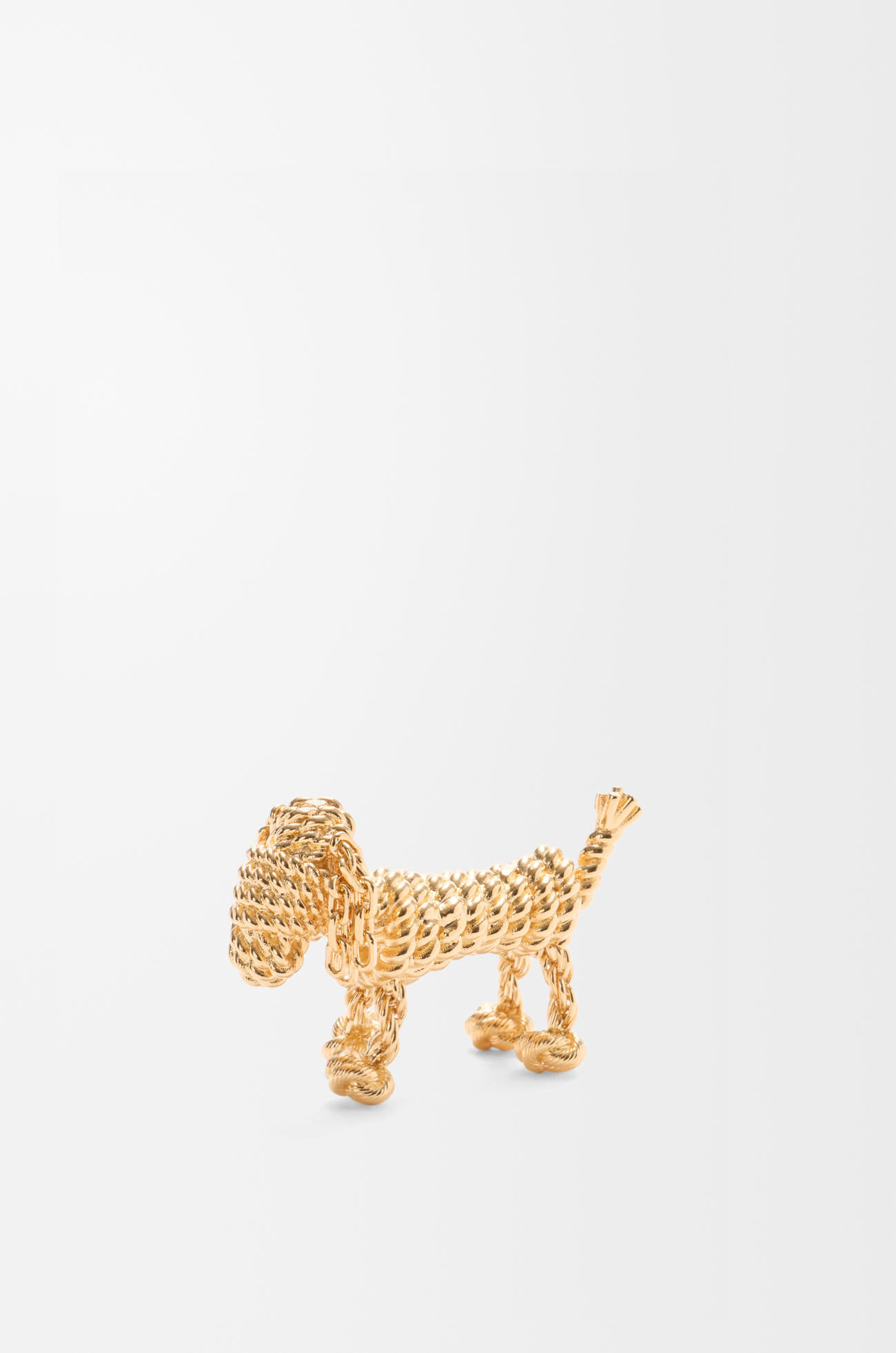 LOEWE Broche Sausage Dog Dorado