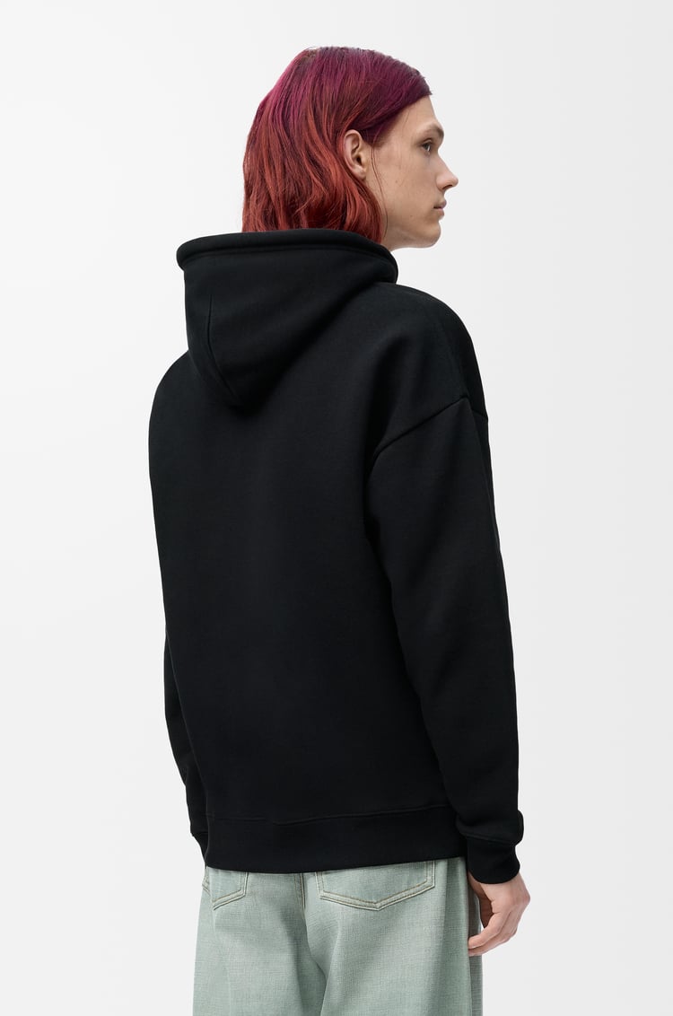 LOEWE Sweatshirt à capuche décontracté en coton Noir