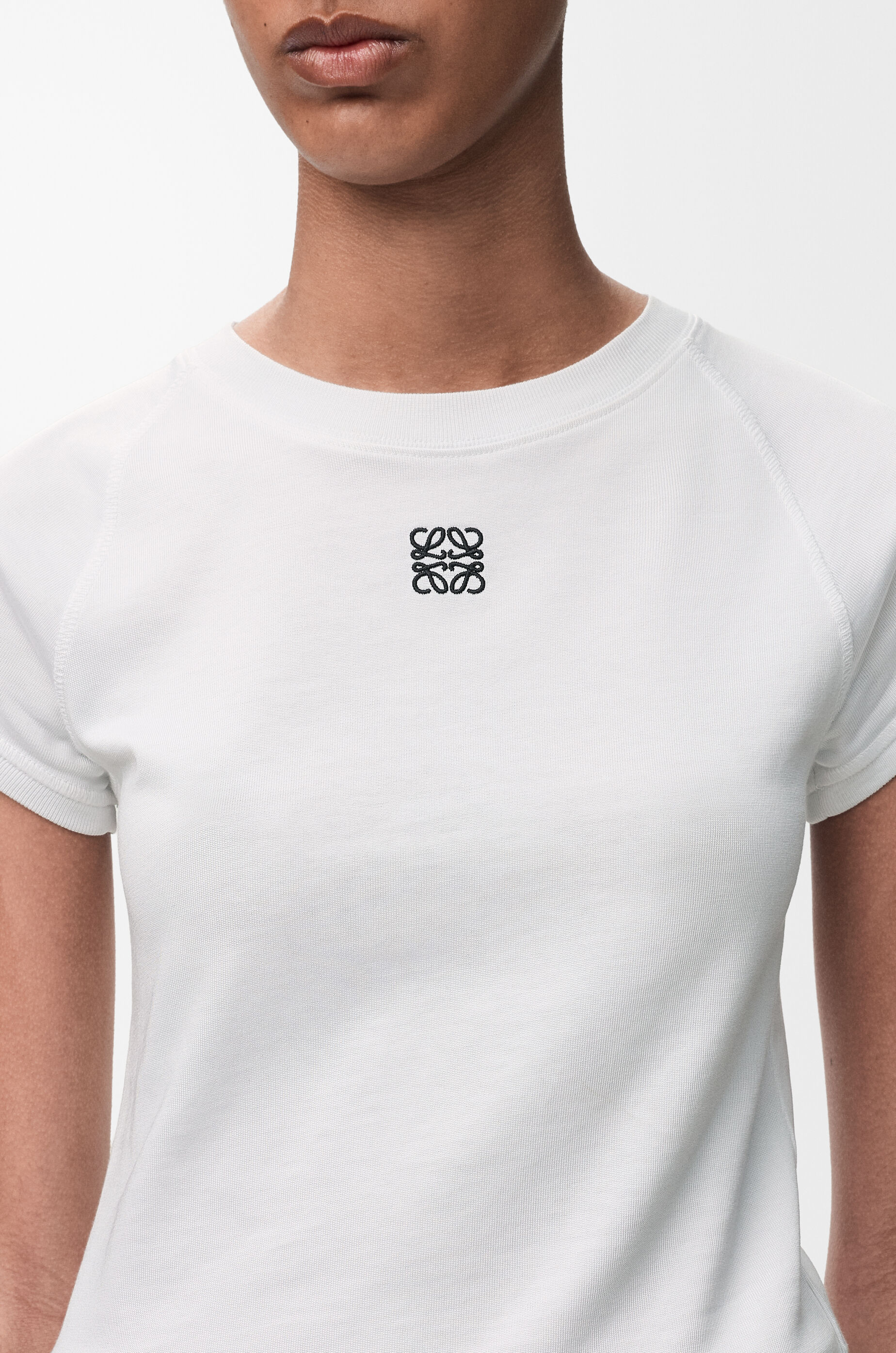 スモールフィット Tシャツ（コットンブレンド） ホワイト - ロエベ