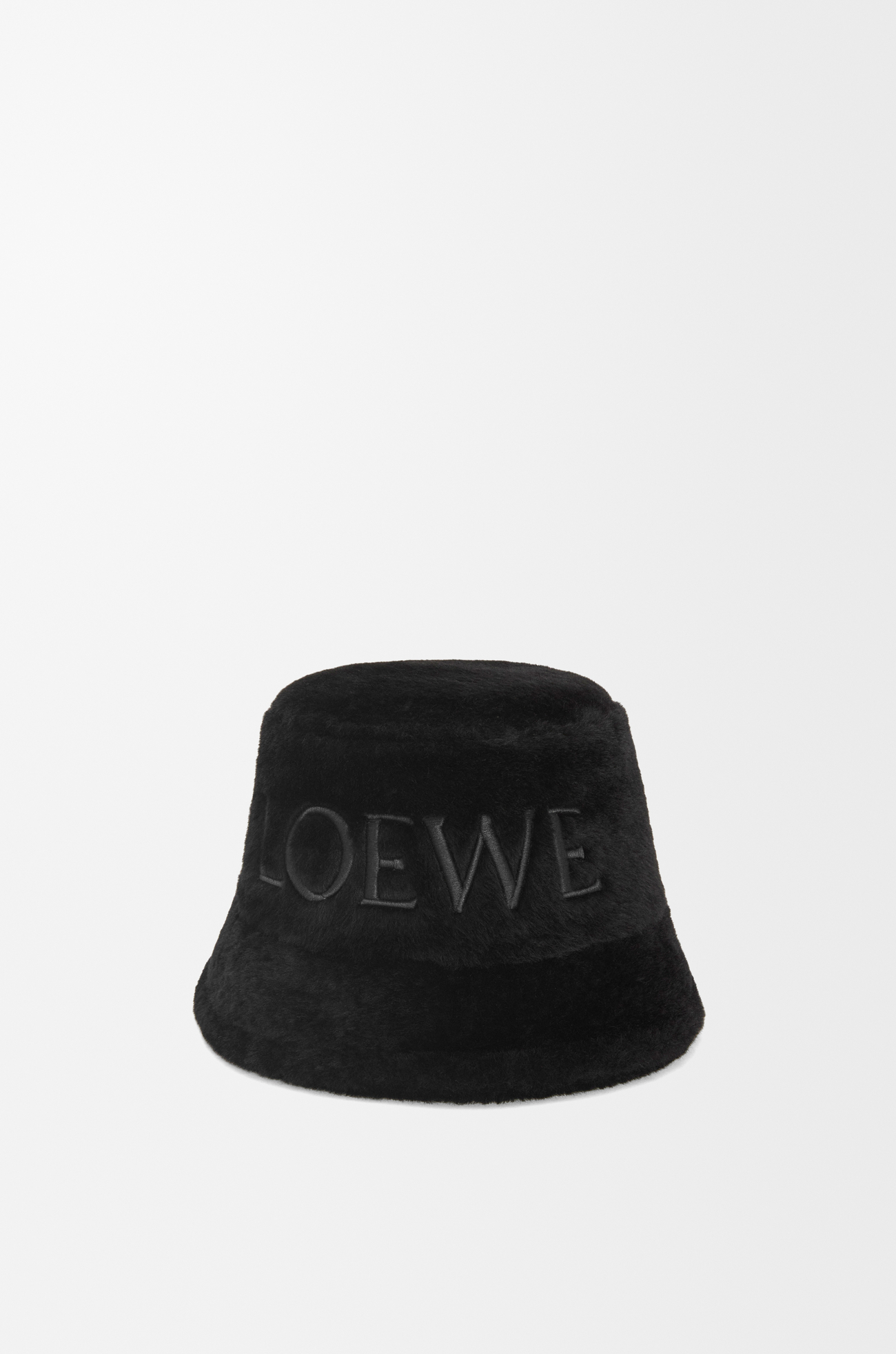 LOEWE Loewe bucket hat in shearling Black