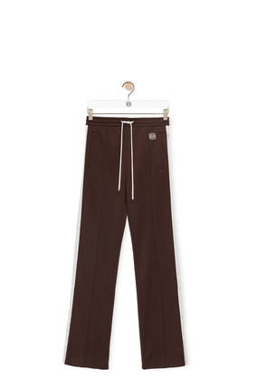 LOEWE Tracksuit trousers in technical jersey Chocolate Brown