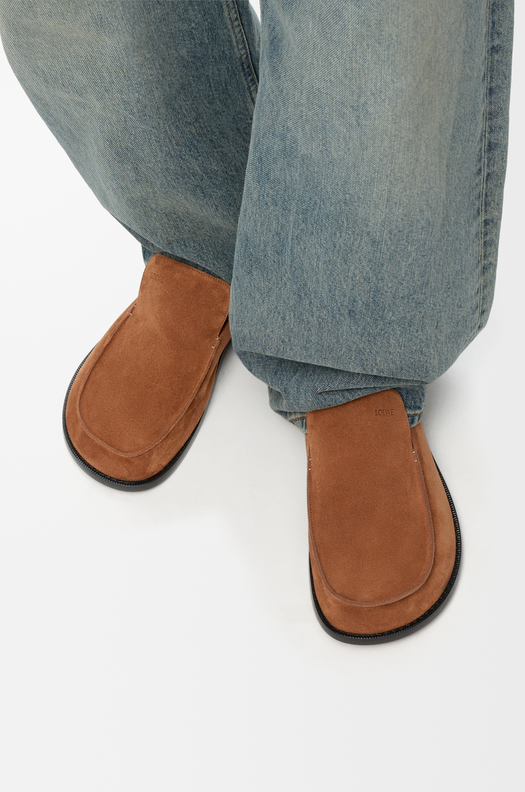 LOEWE フレックス ローファー（スエード） チョコレート