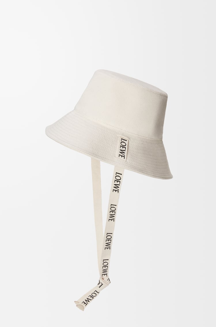 LOEWE Fisherman hat in canvas Soft White