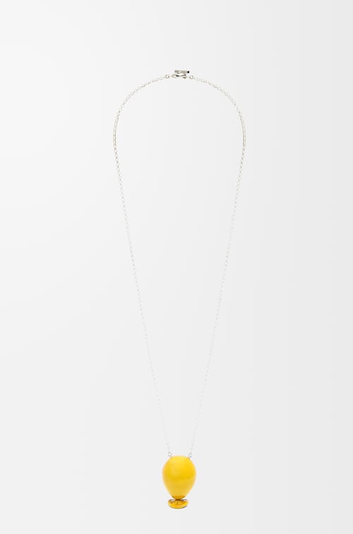 LOEWE Balloon pendant in sterling silver and enamel Yellow plp_rd