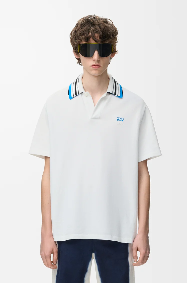 LOEWE Polo in cotton White