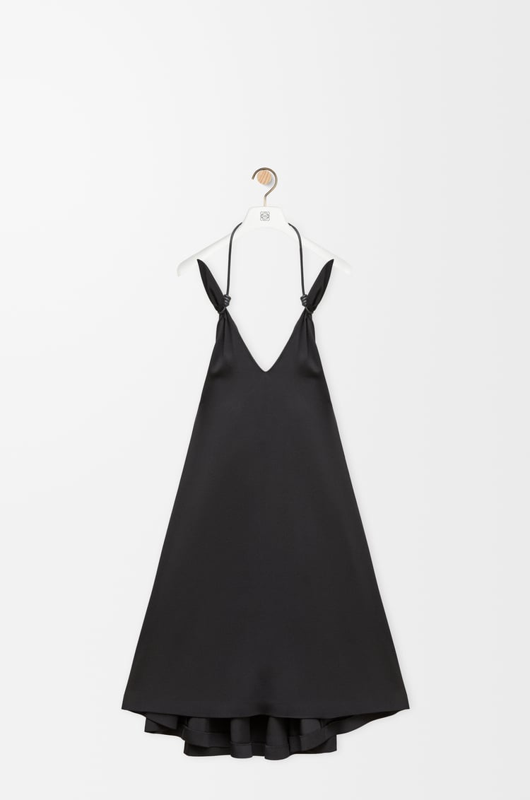 LOEWE Robe Flamenco en viscose stretch Noir