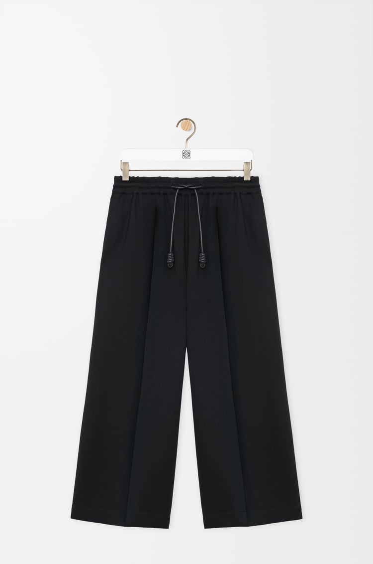 LOEWE Pantalon court en viscose stretch Noir