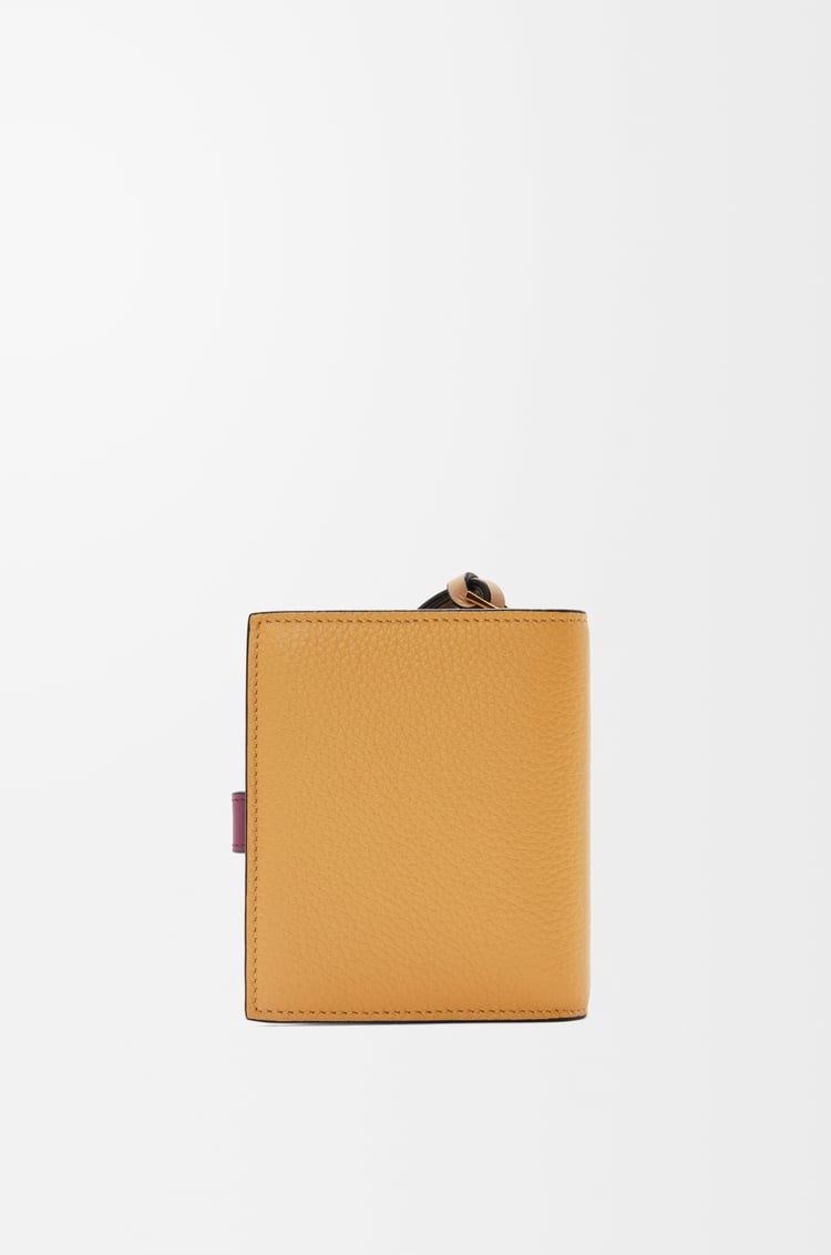LOEWE コンパクト ジップウォレット（ソフトグレインカーフ） ビスケット/クリムゾン/ペーパークラフト