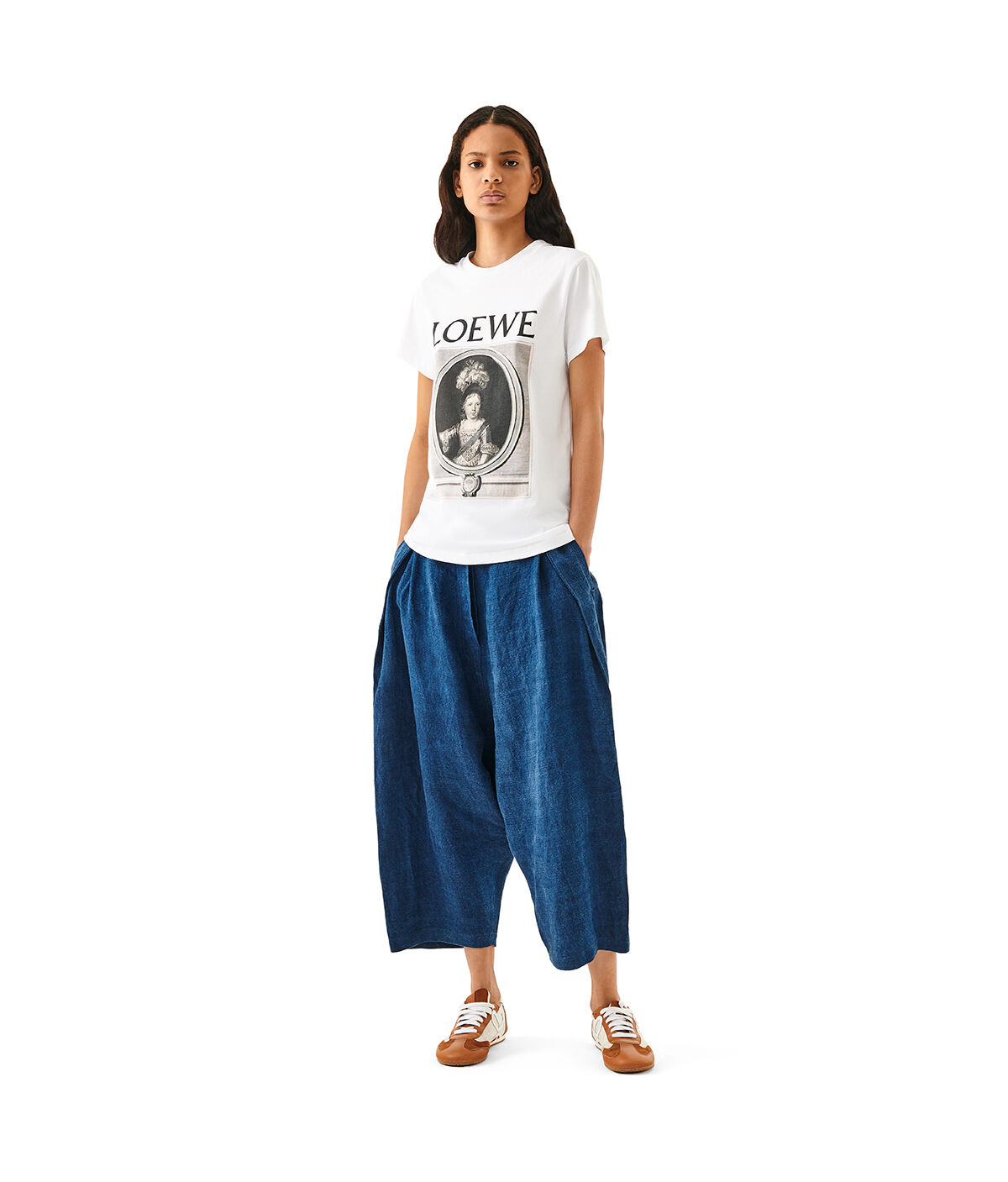 T-Shirt Loewe Portrait White/Brown - LOEWE