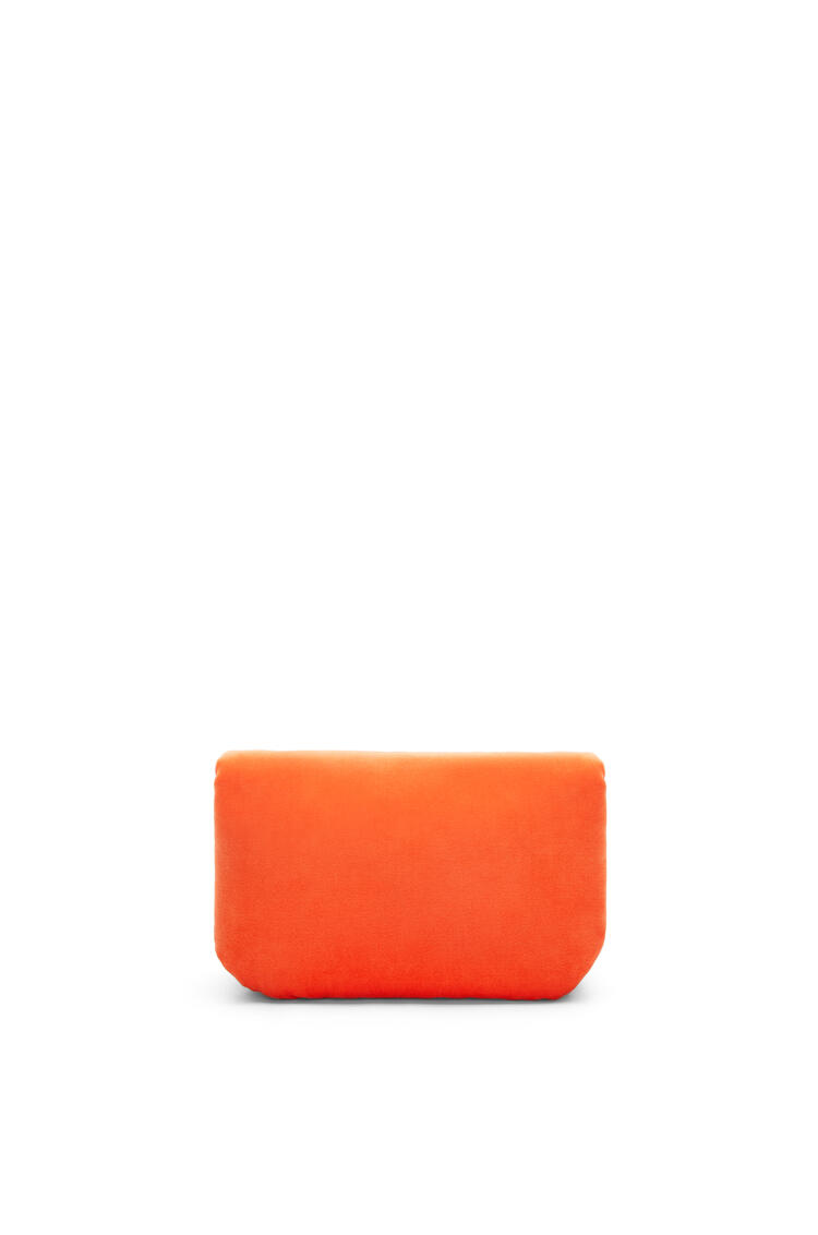 LOEWE Mini Puffer Goya bag in velvet Coral Red