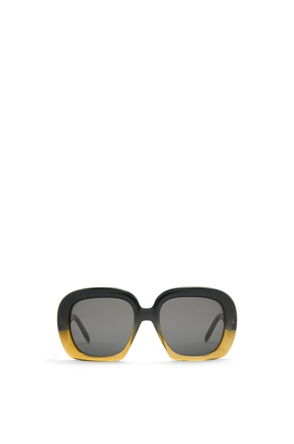 LOEWE Square halfmoon sunglasses in acetate Gradient Green plp_rd