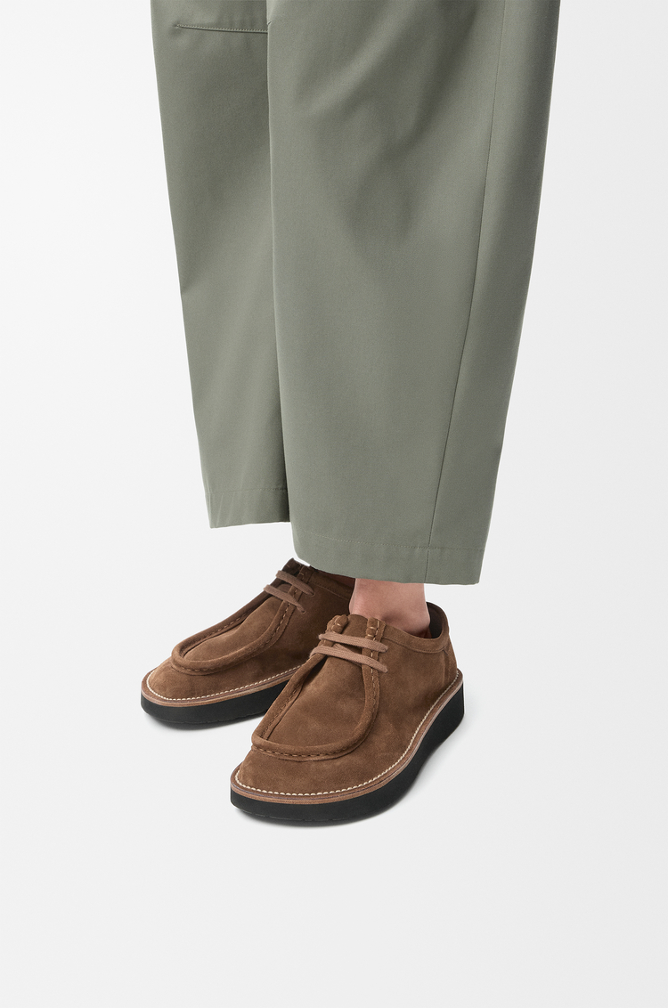LOEWE ファロ レースアップ（スエードカーフ） ブラウン